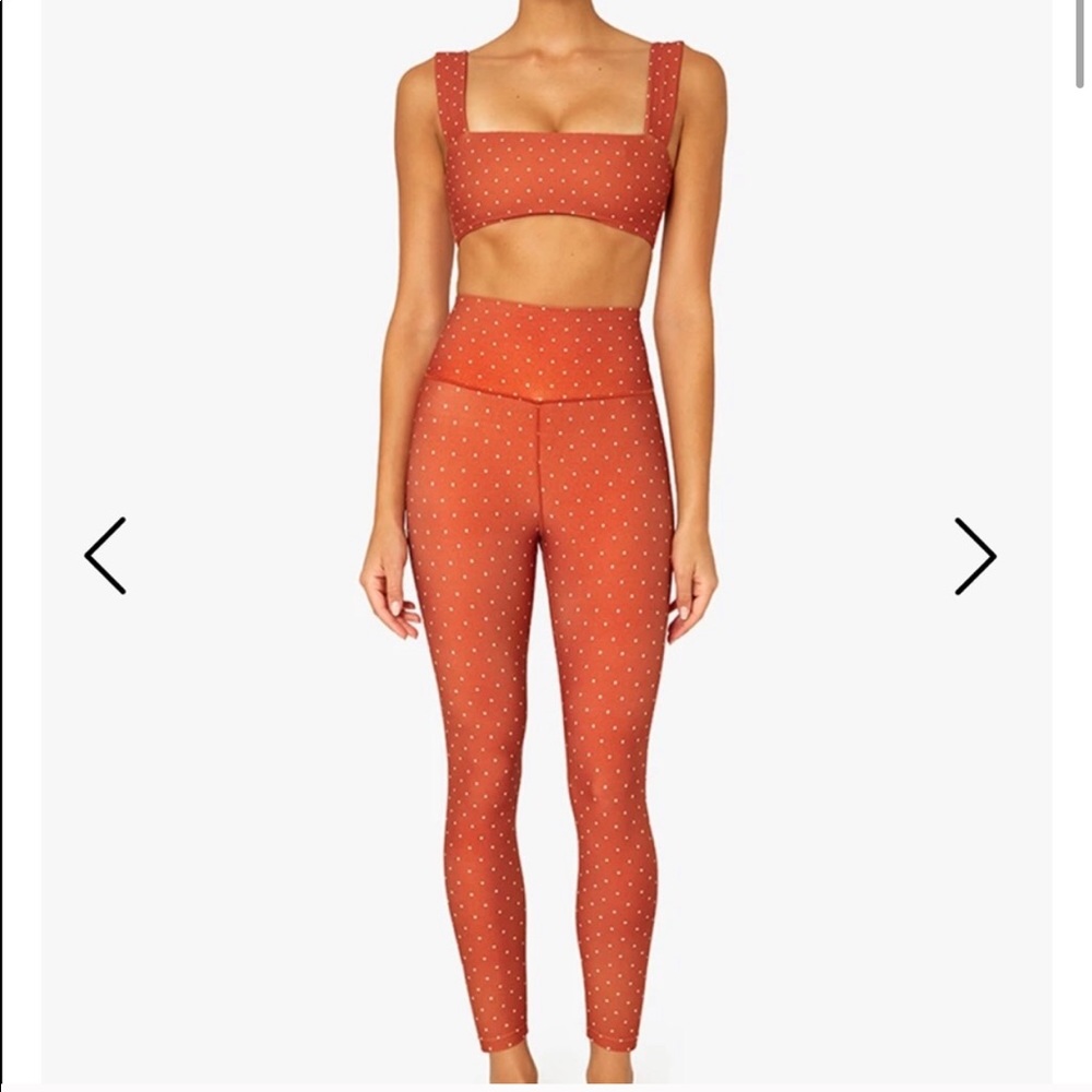 WeWoreWhat Orange Polka Dot Matching Set - Small